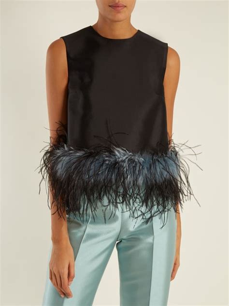 prada feather top